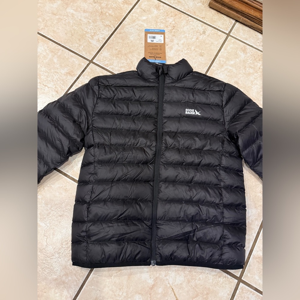 Eddie Bauer boys black Puffer Jacket